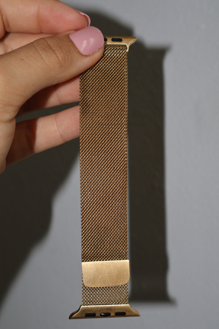 Gold watch band