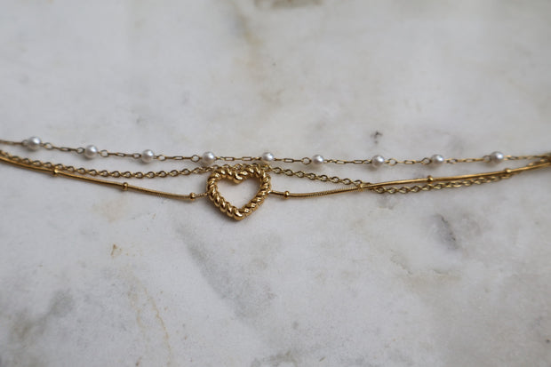 Gold love bracelet