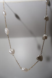 Pearls and hearts necklace