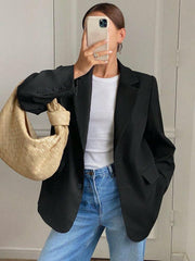 Oversized blazer black