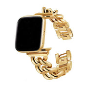 Gold chain watch band